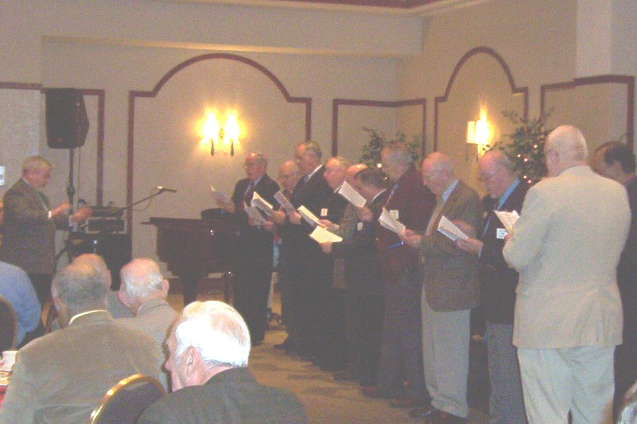 Choir singing Christmas carols